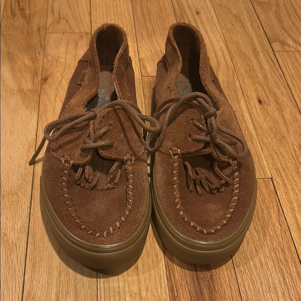 Vans Brown Suede Moccasins